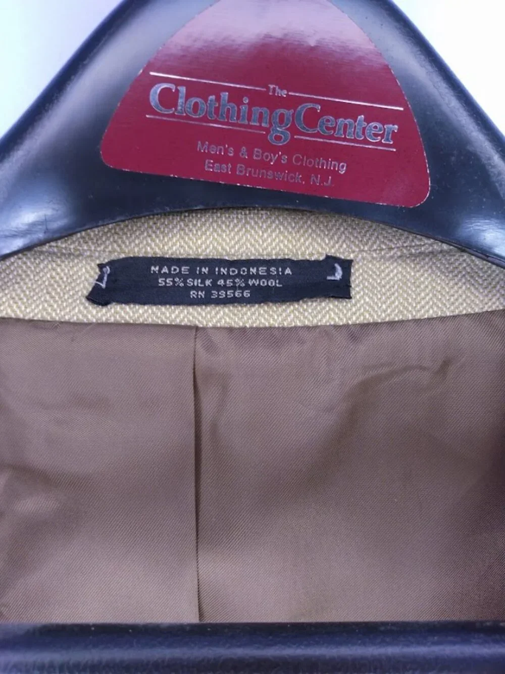 Petrocelli Men's 54R Sportcoat Jacket Silk & Wool Blend Beige Tan Lined FLAWS